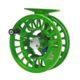 Maxcatch TINO Fly Fishing Reel, Large Arbor Trout Fly Reel: 3/4,5/6,7/8 Weight (Reel Only (Green), 5/6wt)