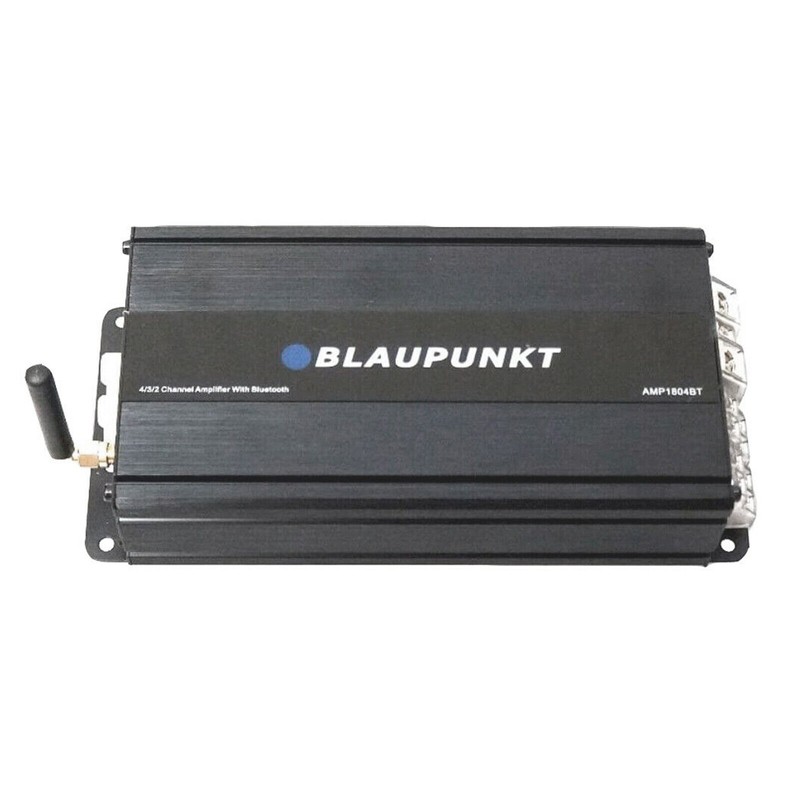 Blaupunkt AMP1804BT Car Audio 4-Channel Class D 1600W Amplifier w/