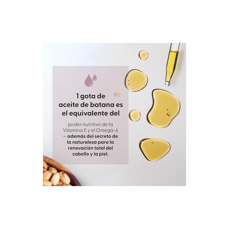 M3 Naturals Aceite de Batana Puro para Cabello y Piel,