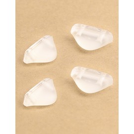 Kygear 2 Pairs Clear Silicone Replacement Nose Piece Compatible with Oakley Crosslink OX8037 OX8048 Turbine OO9263 Sunglasses, Anti-Slip Silicone Rubber Nose Cushions Nose Guard Nose Pads