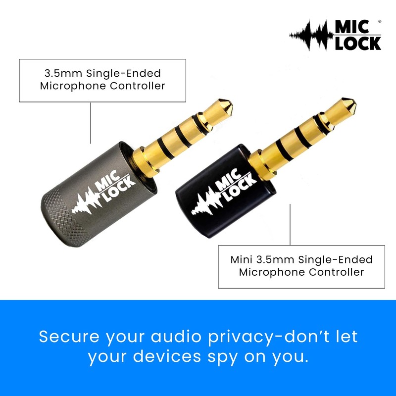 Mic-Lock Mini 3.5mm for Headphone Port - Microphone Audio and