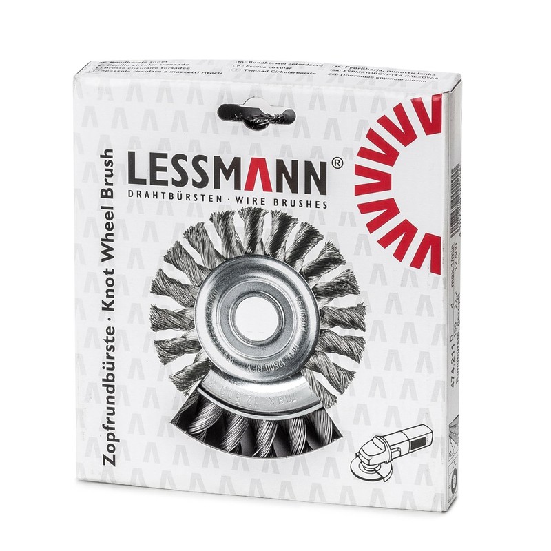 Lessmann 34841 Zopf-Rundbürste 125 x 14 mm 20 Z STH
