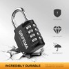 GRIFEMA GA1001 Combination Padlock, 4 Digit Coded Zinc Alloy Heavy