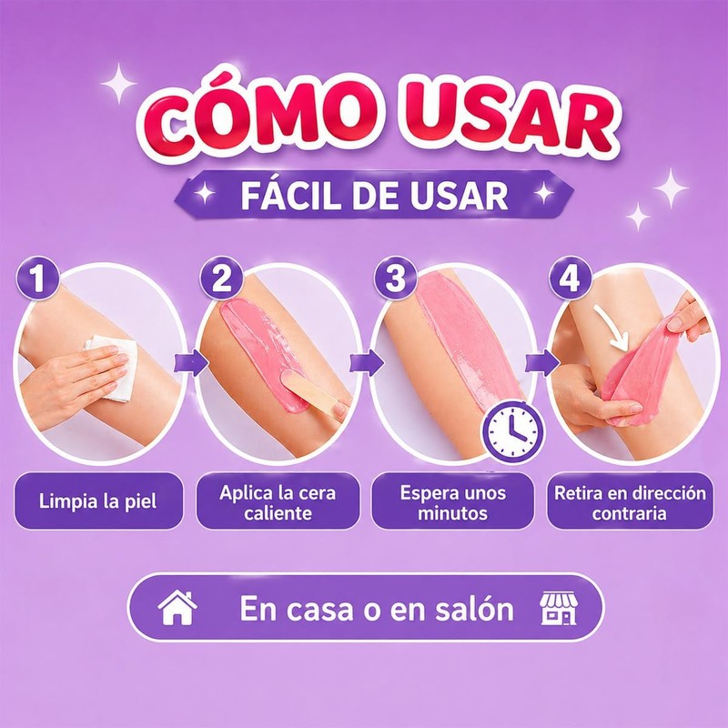 ULTRAMO Cera Depilatoria Suave Depilacion Sin Dolor