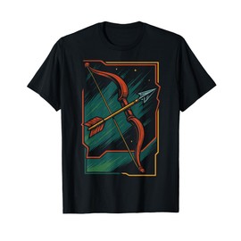 Archery Bow Arrow Archer Target Retro Design T-Shirt