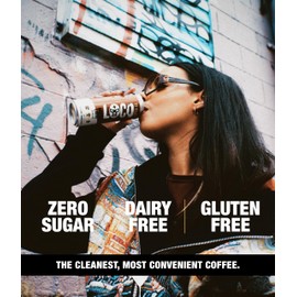 Loco Coffee Mocha Oat Milk Latte Cold Brew Coffee [Mocha] 11 Ounce Can, 12 Count | Medium Roast, 200mg Caffeine | Gluten Free and Dairy Free | Zero Sugar, Low Calorie Iced Coffee