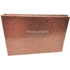 Glitter Rose Gold Glitter Photo Album - Holds 36 Photos