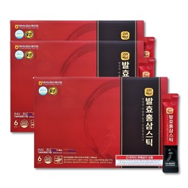 고려 홍삼 엑기스 짜먹는 발효홍삼 추출액 진액 스틱 90포 Korean Red Ginseng Extract Drinkable Fermented Extract Stick 90 Packs