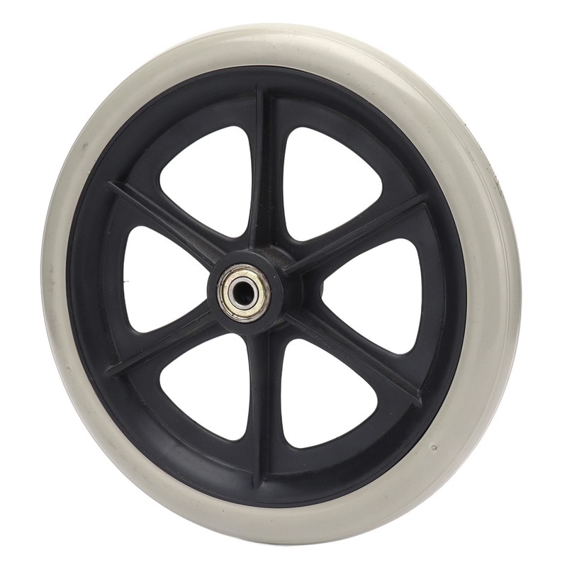 Wheelchair Wheel 8in PU Walker Caster Replacement Skidproof with Ball