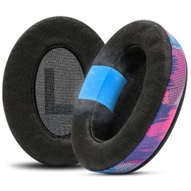 WC Freeze V2 Cloud Alpha - Angled Cooling Gel Earpads for HyperX Cloud Alpha & More, by Wicked Cushions | Angled Pads for Extreme Comfort, New Freeze V2 Cooling Fabric, Extra Thick | Speed Racer