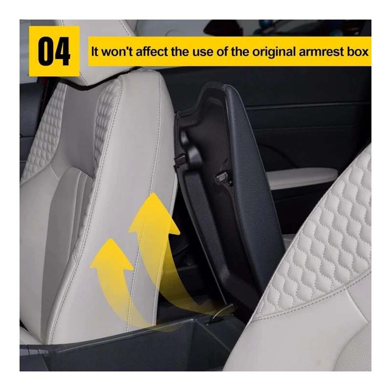 YORKNEIC Central Storage Box Armrest Cover For Hyundai Sonata 2020-2025