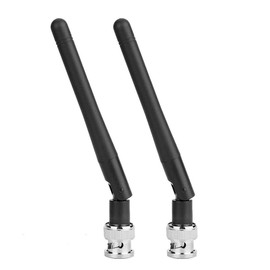 Antena UHF, 2PCS Antena UHF con Conector BNC para Receptor EW100 EW300 EW500 G3 HM, Negro