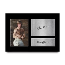 HWC Trading A4 Chuck Norris Way of the Dragon Colt Gifts Printed Signed Autograph Picture for Movie Memorabilia Fans