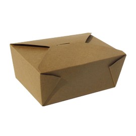 Royal Paper Products, Inc. - 96 oz. Kraft Folded Take-Out Box, 1 Pack of 40