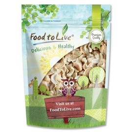 Food to Live Cashew Pieces, 3 Pounds – Kosher, Raw, Vegan, Paleo Friendly, Unsalted, Unroasted, Bulk, Rich in Selenium, Zinc, Magnesium, Proteins, and Antioxidants