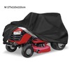 Black Lawnmower Cover for Outdoor Storage - Waterproof Anti-UV Rainproof