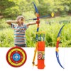 Children Toy Archery Set Plastic Bow Soft Arrows with Score