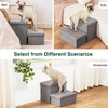 Love's cabin Dog Stairs with Storage 13" H,Foldable Pet Stairs