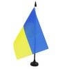 Ukraine Table Flag 5'' x 8'' - Ukrainian Desk Flag