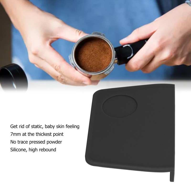 Coffee Tamper Mat with Tamper Slot Silicone Tamping Mat Coffee