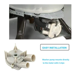 3352293 Washer Drain Pump for Whirlpool Kenmore Inglis 3363394，WP3363394，3352292，PS1485610 Washer/Washing Machine Direct Drive Drain Pump Parts