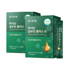 Sellerhub 드림이음 마시는 알부민 플러스Q 15g x 30포 2박스_wp (S46764117) Dreamiome Drinking Albumin Plus Q 15g x 30 Packs 2 Boxes_wp (S46764117)