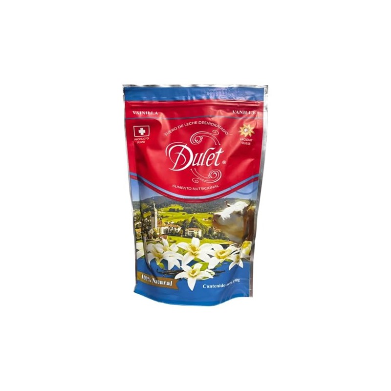 Dulet - Lactosuero deshidratado en polvo-Producto suizo-Ingredientes naturales-Alta concentración de