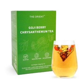 Goji Berry Chrysanthemum Tea - GojiBerry Dandelion Chrysanthemum Medlar honeysuckle | with a Natural Blend of 8 Herbal Ingredients | 150g per Pack - quantity: 45 Count ( Pack of 3 )