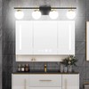 Ralbay Mid Century Modern Vanity Light Fixture 4-Light Milky Glass