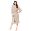 Morgenstern Women’s Bathrobe with Zip and Hood - m
