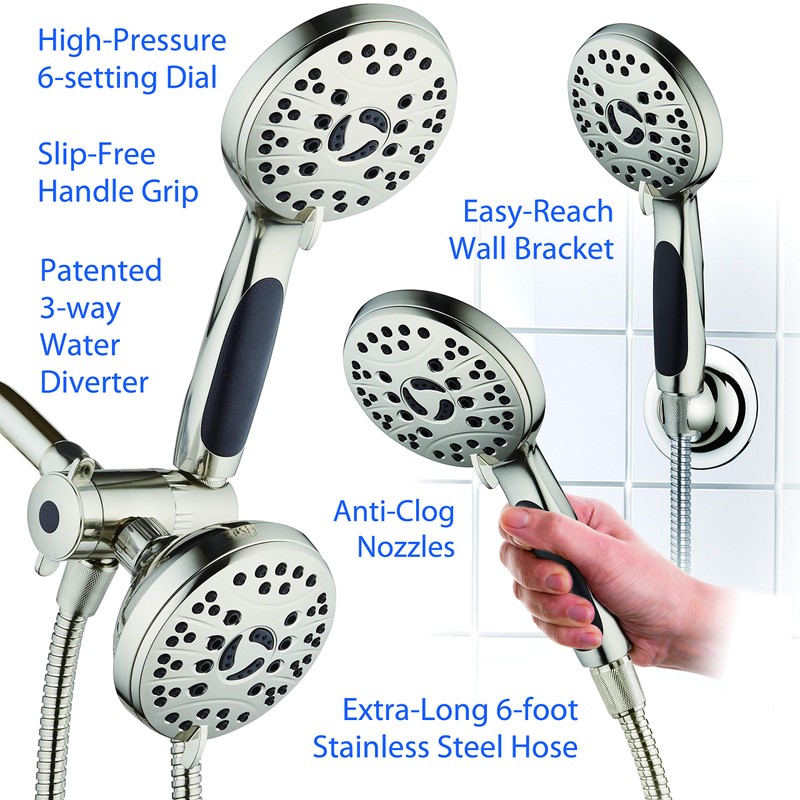 AquaSpa High Pressure 48-mode Luxury 3-way Combo – Dual Rain