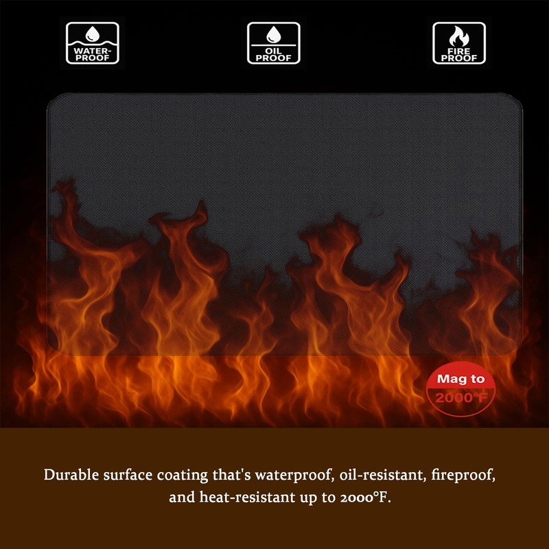 Sipnore 60" x 40" Under Grill Mat – Fireproof, Waterproof