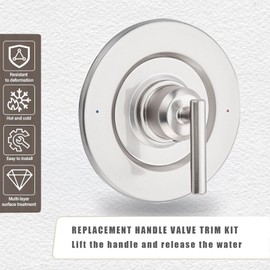 Replacement Valve Trim Kit, Compatible with Moen Gibson Posi-Temp T2901BN, Brushed Nickel