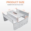 lifgarfe 10Pcs 6"x6" Post Base Anchor Concrete Deck Post Bracket