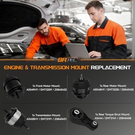 Juego de montaje y soporte de transmisión y soporte de par de motor compatible con Buick Enclave 3.6L 2009-2017, Chevy Traverse 3.6L 2009-2017, GMC Acadia 3.6L 2009-2016, Saturn Outlook 3.6L 2009-2010