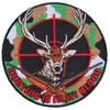 Deer Hunter Patch - 4x4 inch. Embroidered Iron on Patch