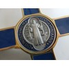 10.004.21 Blue Cross Gold Blue San Benedict 20cm Enamel with