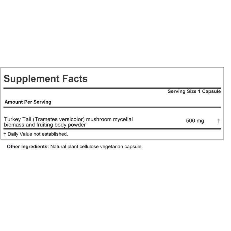 ANDREW LESSMAN Turkey Tail 30 Capsules - Organic Full Spectrum