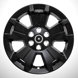 Elite Auto Chrome Gloss Black 5 Spoke 17' Wheel Skins fit for Chevy Colorado LT 2015-2021