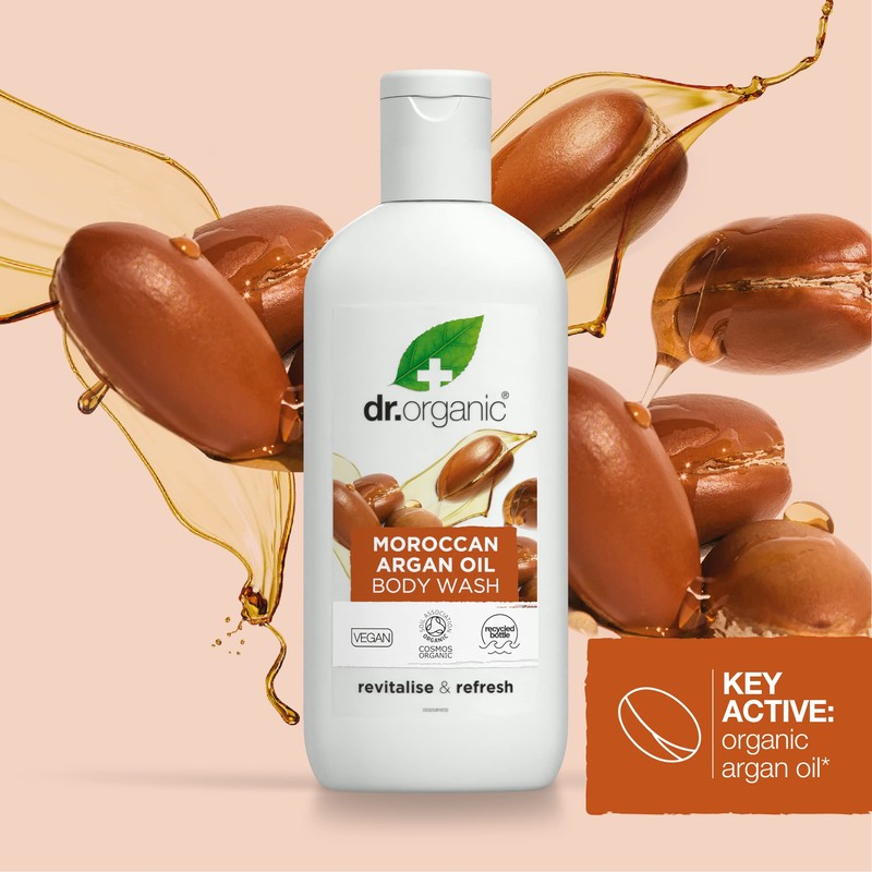 Dr. Organic Argan Body Wash, 250 ml, 1er Pack (1