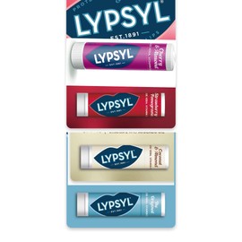 Lypsyl Lip Balms 20g each - 4 different lavours - Original, Cherry, Coconut & Almond, Strawberry & Pomegranate