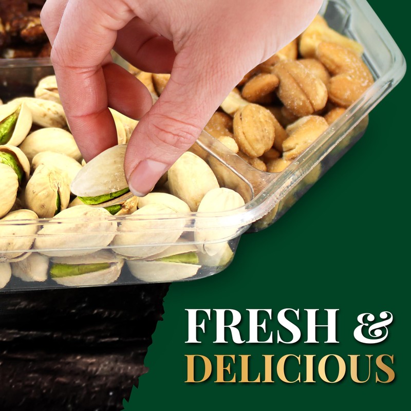 Holiday Nuts gift Basket - With a Variety of Freshly