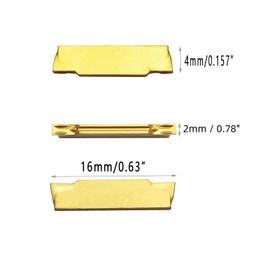 KinRite 12PCS 1/2” Grooving Tool Holder MGEHR1212-2 with MGMN200 Grooving Insert Cut Off Parting Tools Turning Insert Carbide Insert for Steel Grooving Width 0.78"