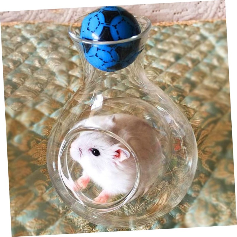 Sosoport Cooling Glass Nest for Hamsters Heat Dissipation Pet House