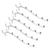 sourcing map 5Pcs 8" Pegboard Hooks, 5 Station Waterfall Hook,