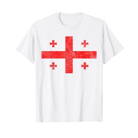 GEORGIA NATIONAL FLAG COUNTRY TBILISI COAT OF ARMS T-Shirt