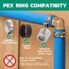 OURU PEX Fittings 1/2 Inch, 12PCS Elbow Lead-Free Brass Connectors