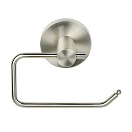 Better Home Park Presidio Euro Toilet Paper Holder, Modern Style Paper Holder Wall Mount, Toilet Paper Roll Dispenser Bathroom TP Holder for Washroom - Satin Nickel