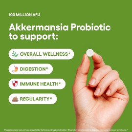 Natural Foundation Supplements Akkermansia Muciniphila Probiotic Supplement 240 Tablets for Men & Women