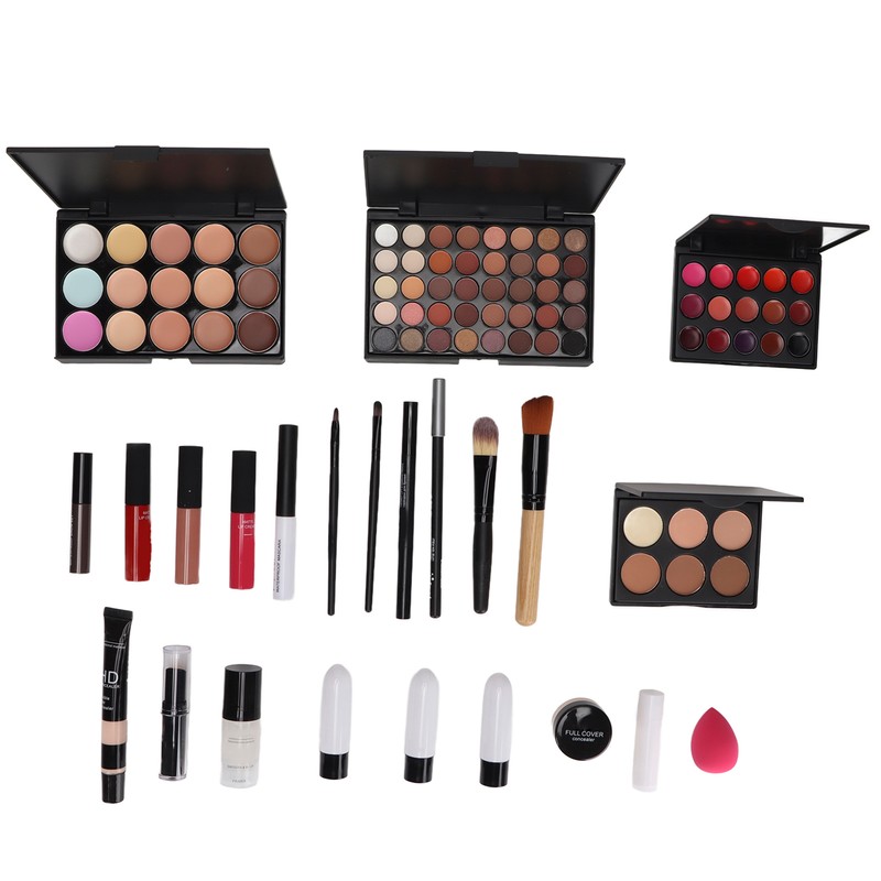 Multifunctional Makeup Kit Cosmetic Eye Shadow Lip Gloss Concealer Set